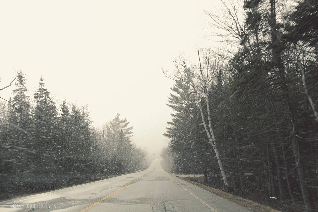 Foto von Verschneite Straße in Vermont